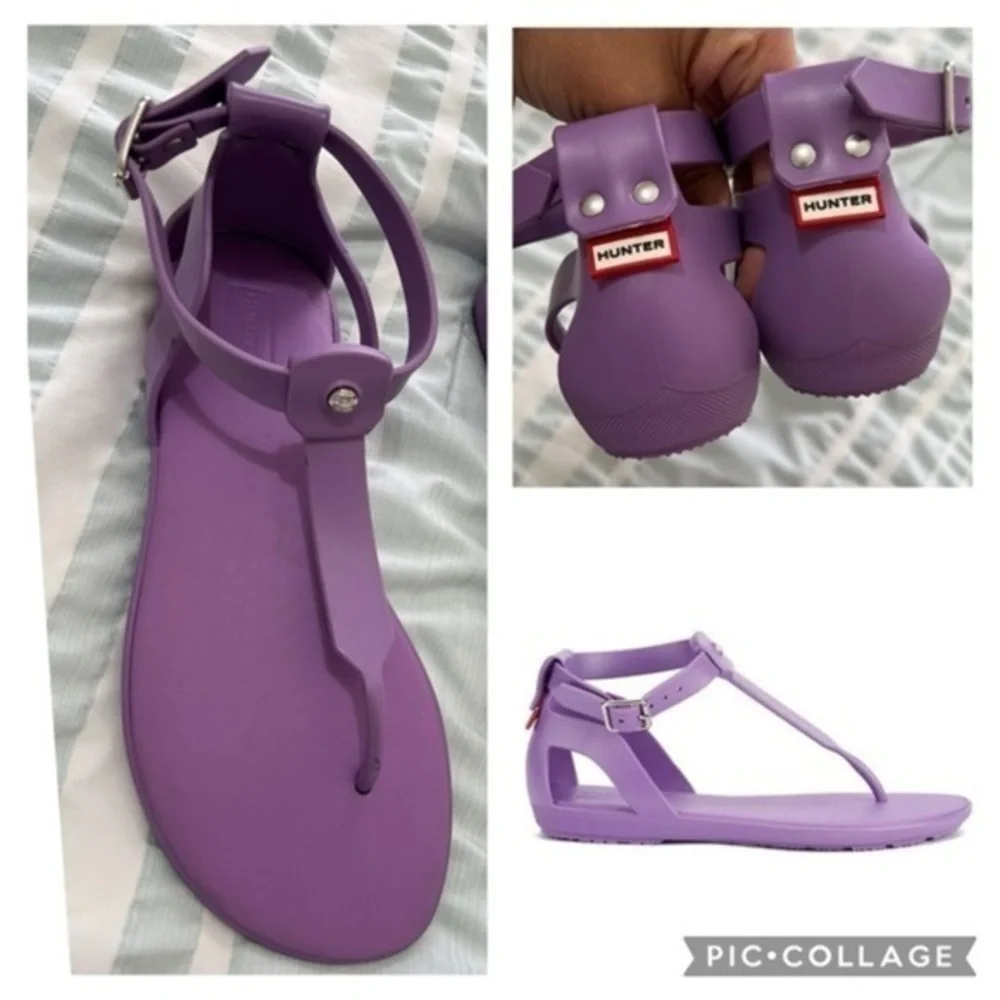 Hunter Women's Jelly thong sandals size 6